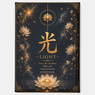 Light (光) chinesisches Zeichen Magnet