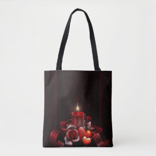Light All-Over-Print Tote Bag, Mittel Tasche