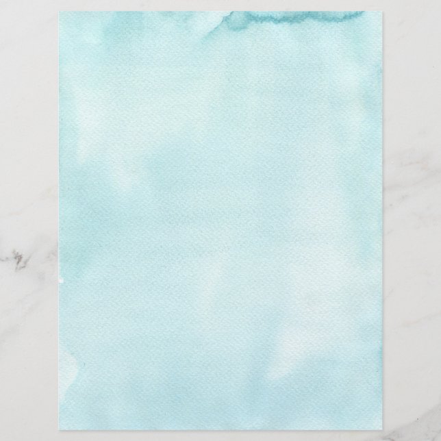 Light Aqua Blue Papier (Vorderseite)