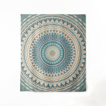 Light Aquamarin Beige Mandala