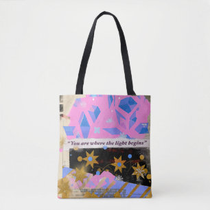 Light Begins – Moderne Kunst-Tasche Tasche
