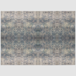 Light Blue Alligator Leather Animal Print Seidenpapier