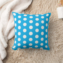 Light Blue and White Polka Dots 