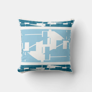 Light Blue Aquamarin Classic Kissen