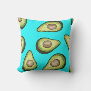 Light Blue Avocado  Kissen