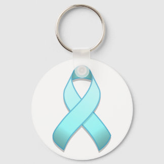 Light Blue Awareness Ribbon Schlüsselanhänger