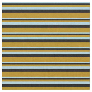Light Blue, Black und Dark Goldenrod farbig Stoff