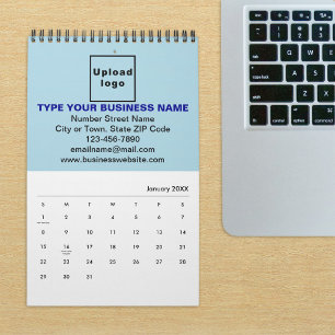 Light Blue Business Brand on Calendar Kalender