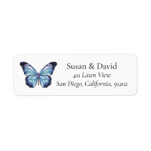 Light Blue Butterfly-Adresse