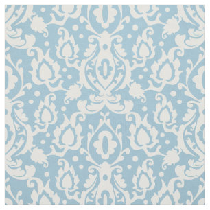 Light Blue Casbah Damask Stoff