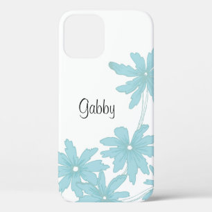 Light Blue Daisies on White Case-Mate iPhone Hülle