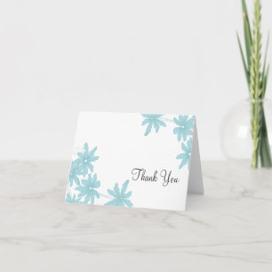 Light Blue Daisies Vielen Dank Dankeskarte