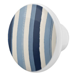 light-blue, dark-blue and white stripes keramikknauf