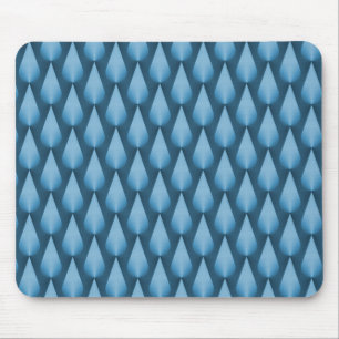 Light Blue Dazzling Raindrops Mousepad