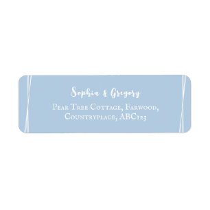 Light Blue Elegante Wedding Personalisiert