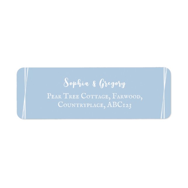 Light Blue Elegante Wedding Personalisiert (Vorne)