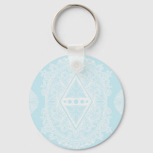 Light Blue , Erwachungsalter, bohemianisch, Zeital Schlüsselanhänger