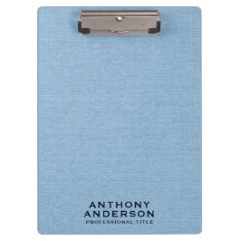 Light Blue Fabric Texture Klemmbrett