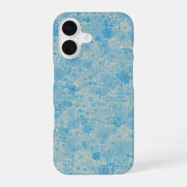 Light Blue Floral Field Phone Case iPhone 16 Hülle