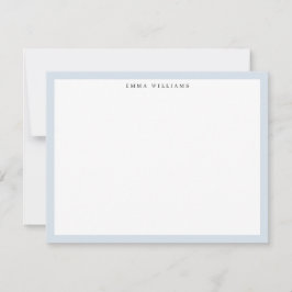 Light Blue Frame Note Card Einladung