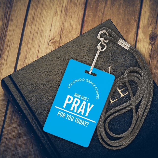 Light Blue Gebetskirche ehrenamtlich Abzeichen Ausweis (Von Creator hochgeladen)