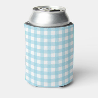 Light Blue Gingham Pastel Pattern Dosenkühler