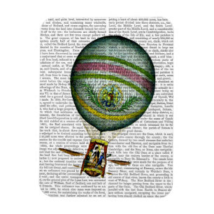 Light Blue Hot Air Ballon Magnet