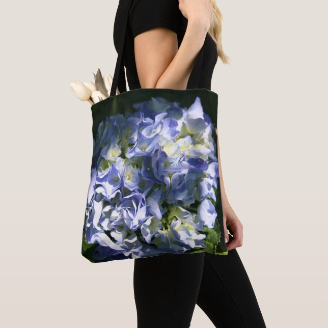 Light Blue Hydrangea Blume Tasche (Von Nahem)