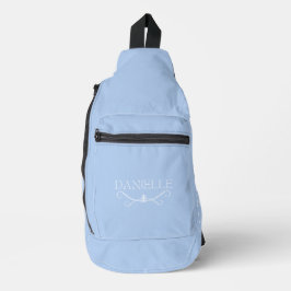Light Blue Individuelle Name "Ballet Everyday" Crossbody Bag