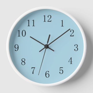 Light Blue Kitchen Wall Clock Uhr