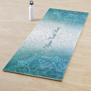 Light Blue Mandala Zen Yoga Mat Yogamatte