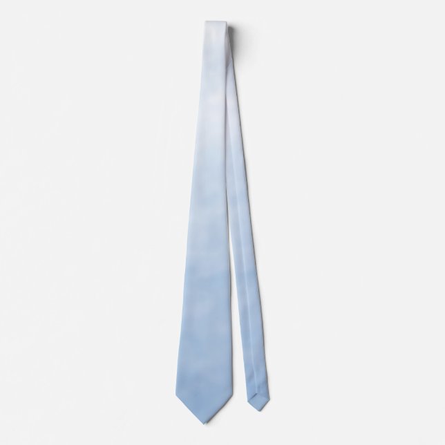 Light Blue Monochromatic Ombre Wedding Neck Tie Krawatte (Vorderseite)