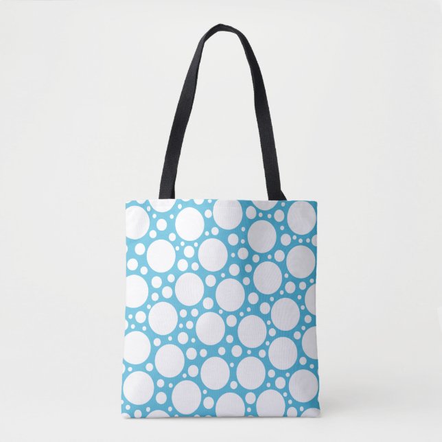 Light Blue Polka Dot Tasche (Vorderseite)