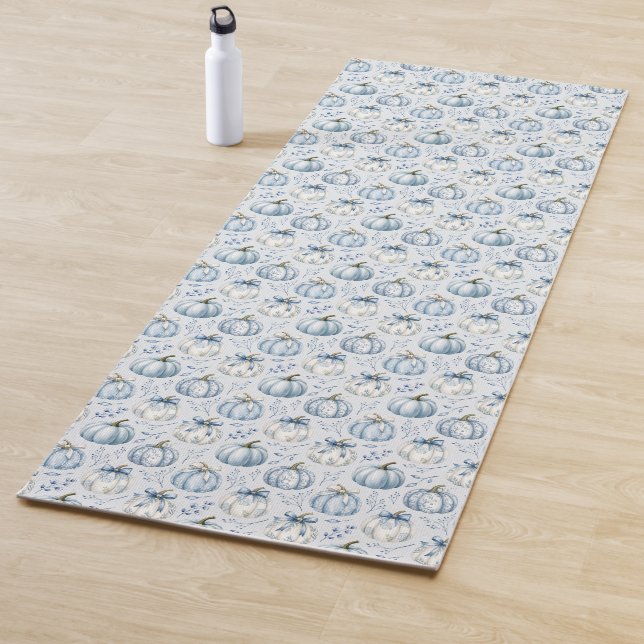 Light Blue PumpkinPattern - Yoga Mat Yogamatte (Beispiel)