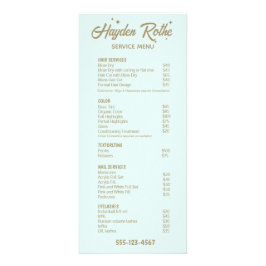 Light Blue Retro Typografie Werbekarte