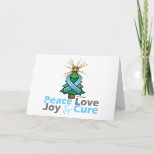 Light Blue Ribbon Weihnachten Frieden Liebe, Freud