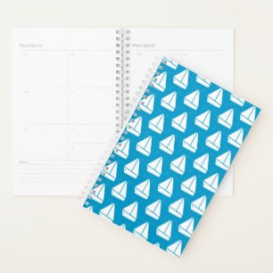 Light Blue Sailboat Pattern Planer