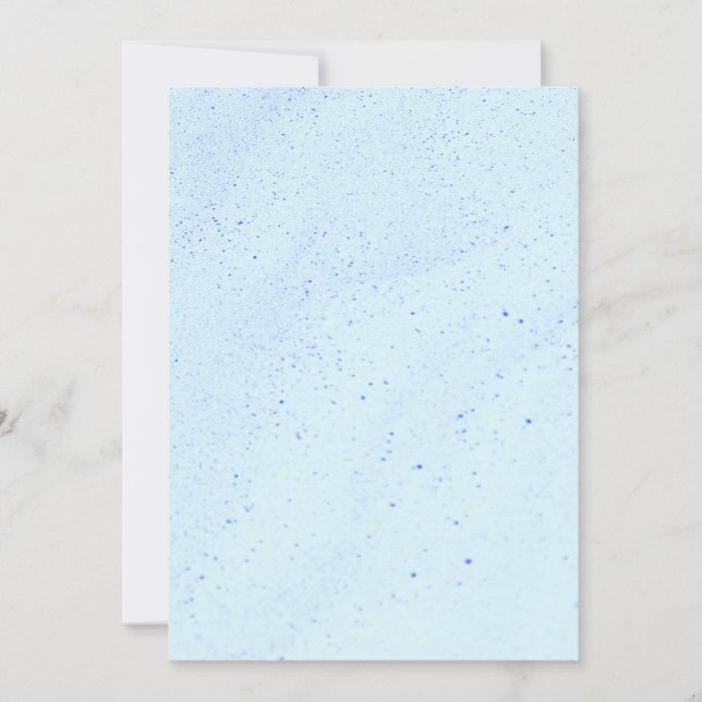 Light Blue Sand Einladung (Vorderseite)