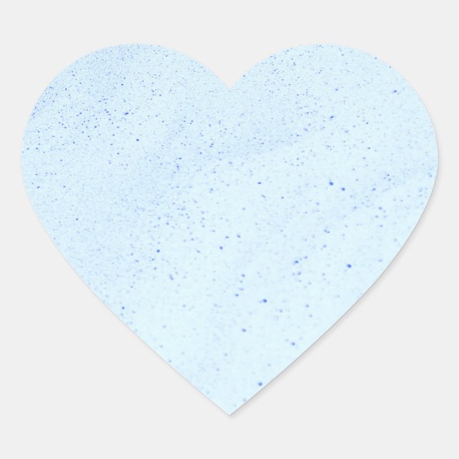 Light Blue Sand Herz-Aufkleber (Vorderseite)