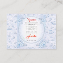 Light Blue Silver Princess Quinceanera Birthday