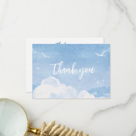 Light Blue Sky Wedding Vielen Dank an Cards Dankeskarte