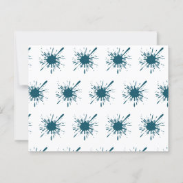 Light Blue Snow Burning Weihnachten Postkarte
