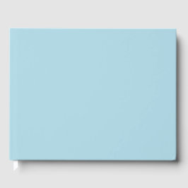 Light Blue Solid Color Gästebuch