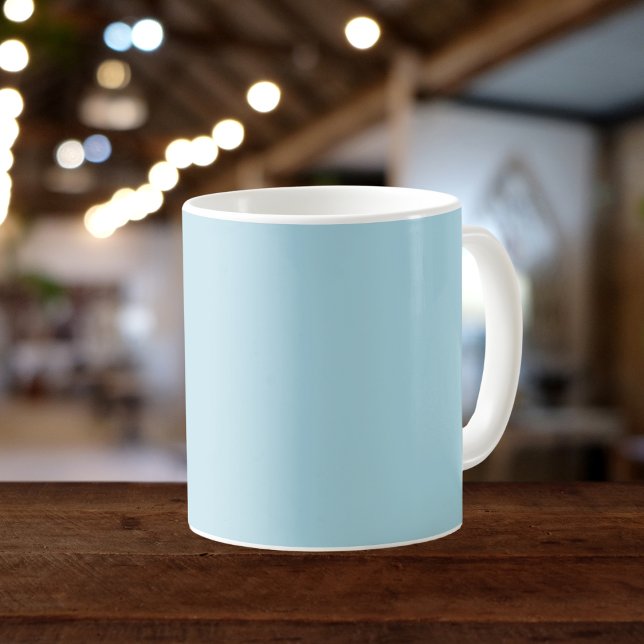 Light Blue Solid Color Kaffeetasse (Von Creator hochgeladen)