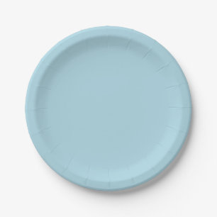 Light Blue Solid Color Pappteller