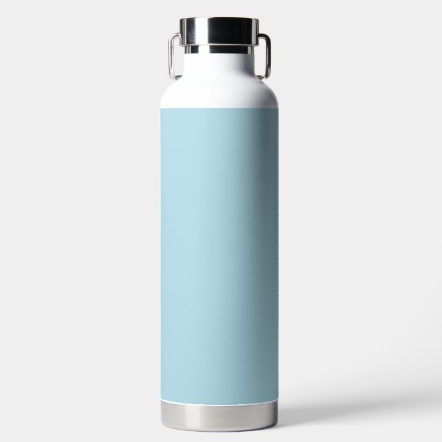 Light Blue Solid Color Trinkflasche (Vorderseite)