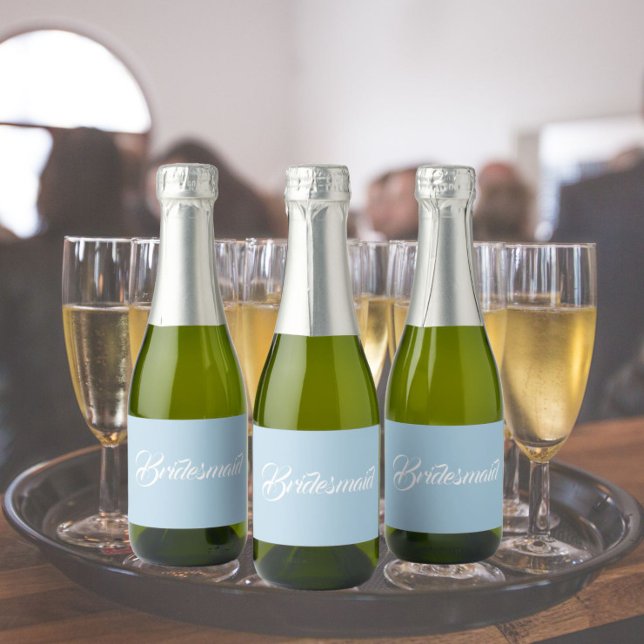 Light Blue Stylized Script Wedding Bridesmaid (In Situ Wedding)
