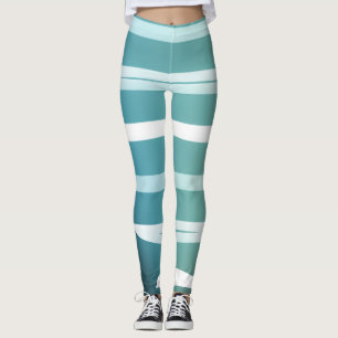 Light Blue Summer Leggins mit Violets Leggings