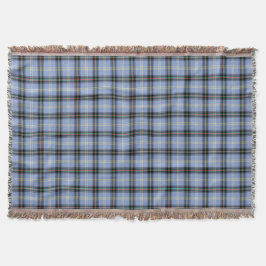 Light Blue und Black Bell Clan Scottish Kariert Decke