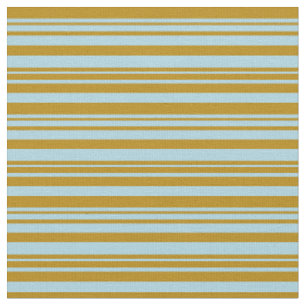 Light Blue und Dark Goldenrod farbene Linien Stoff